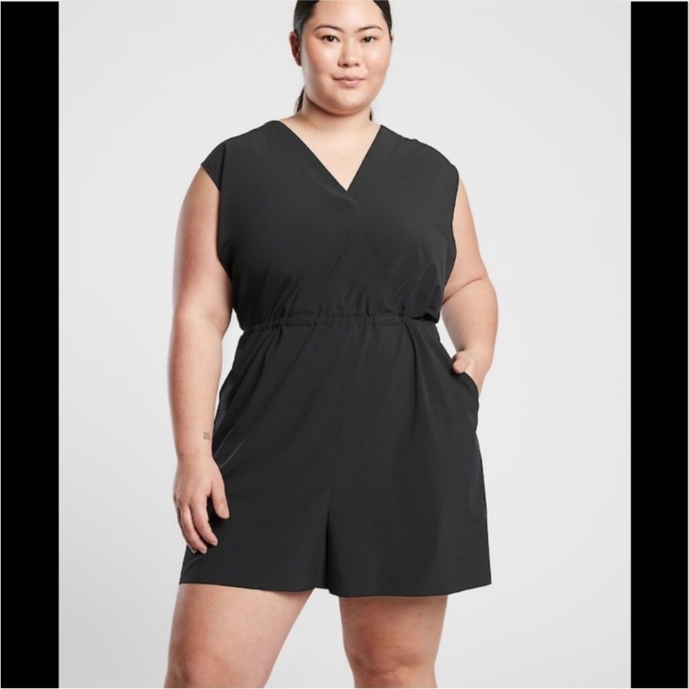 NWT Athleta Marlow Romper Black 2X